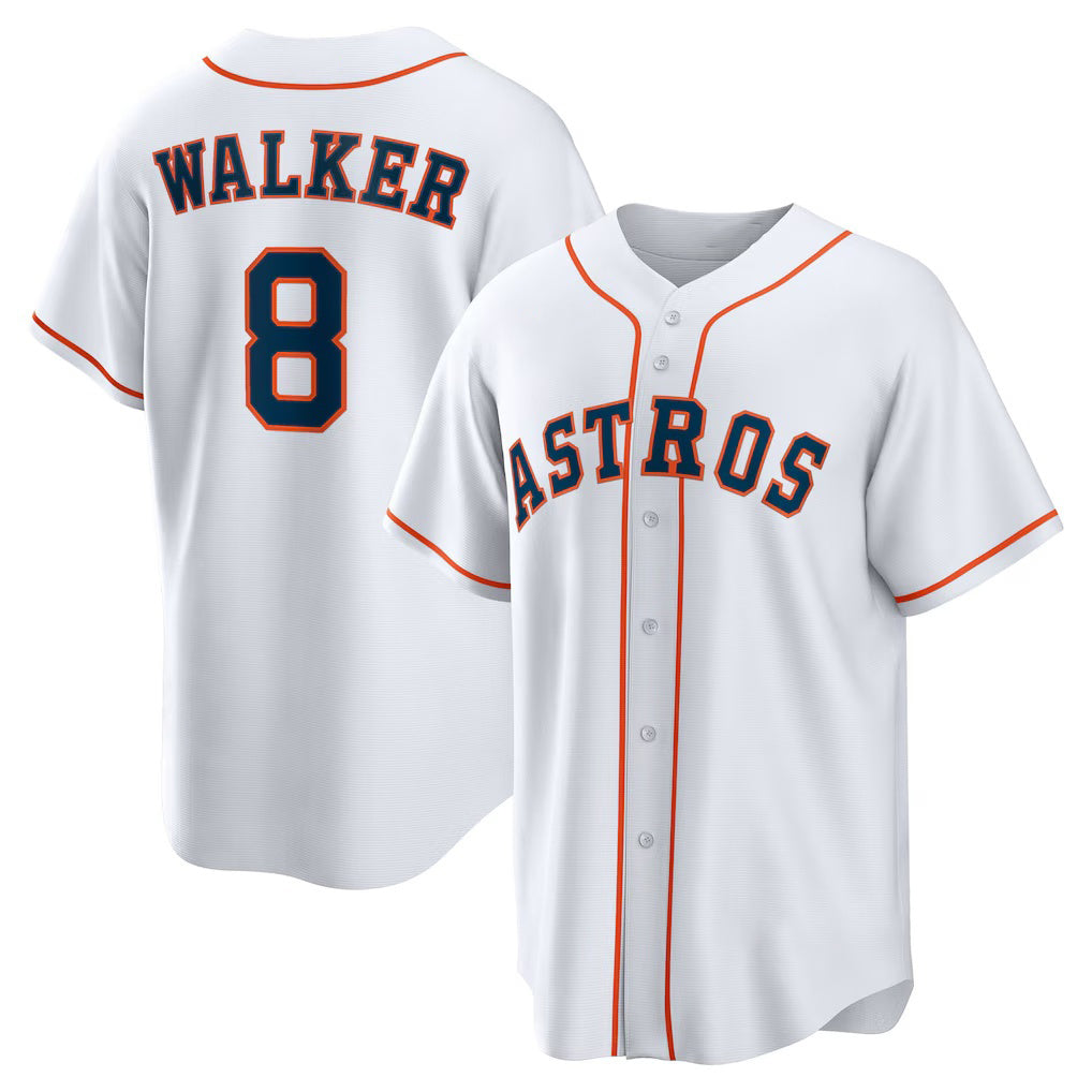 Houston Astros #8 Christian Walker White Puhics Home Replica Jersey