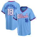 Atlanta Braves #18 Mike Yastrzemski Powder Blue Puhics 2026 City Connect Stadium Jersey