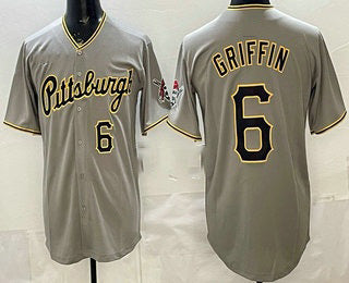 Pittsburgh Pirates #6 Konnor Griffin Grey Puhics Limited Jersey