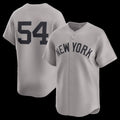 New York Yankees #54 Max Fried Gray Puhics Road Limited Player Jersey 2
