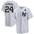 New York Yankees #24 Alex Verdugo White Puhics 2024 World Series Cool Base Stitched Jersey