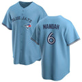 Toronto Blue Jays #6 Alek Manoah Light Blue Puhics Stitched Cool Base Jersey