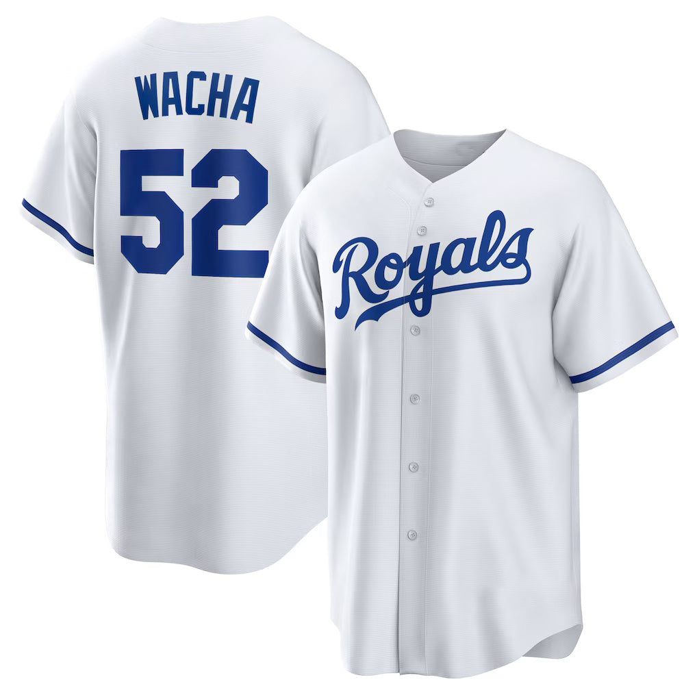 Kansas City Royals #52 Michael Wacha White Puhics Home Replica Jersey