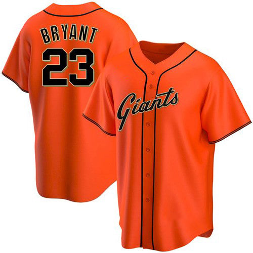 San Francisco Giants #23 Kris Bryant Orange Puhics Cool Base Jersey