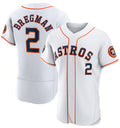 Houston Astros #2 Alex Bregman White Puhics 2022 World Series Flex Base Stitched Jersey