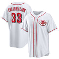 Cincinnati Reds #33 Christian Encarnacion-Strand White Puhics Home Replica Jersey