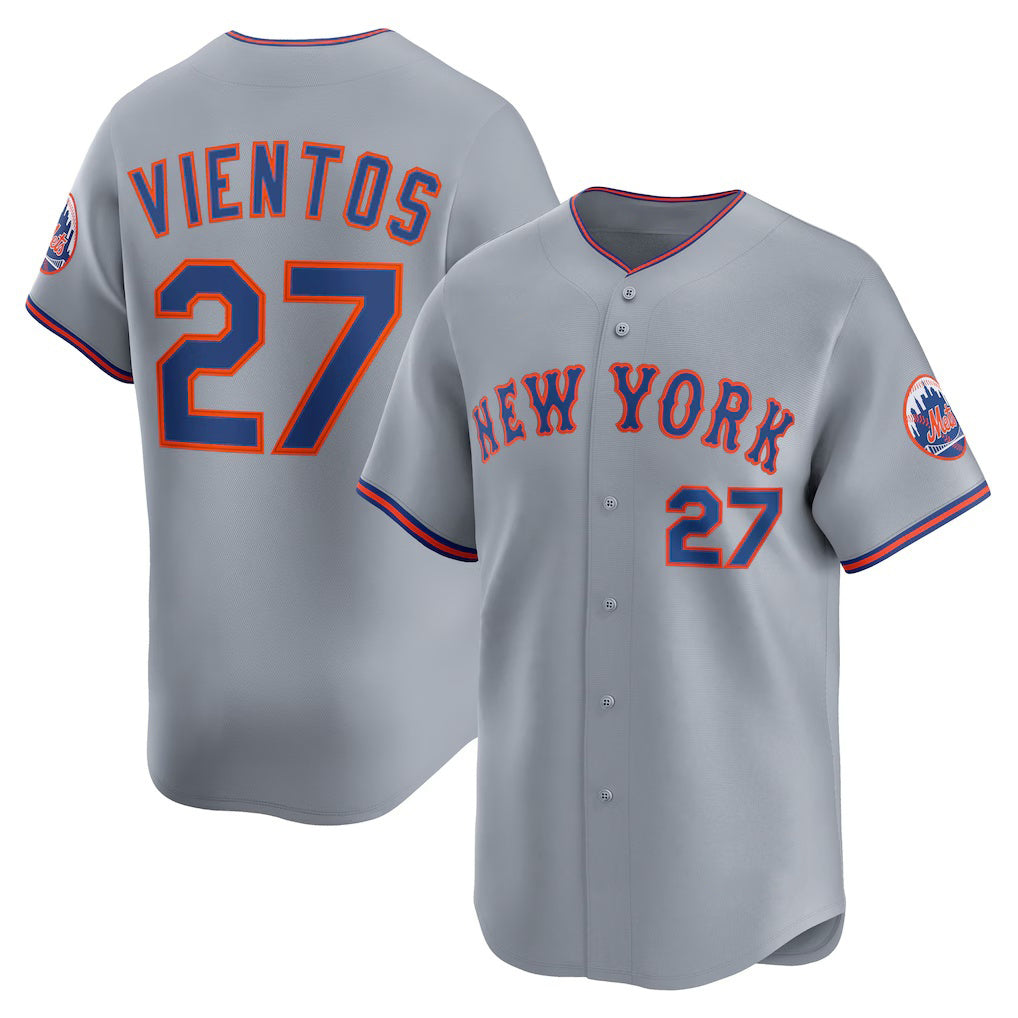 New York Mets #27 Mark Vientos Gray Puhics All-Star Limited Jersey