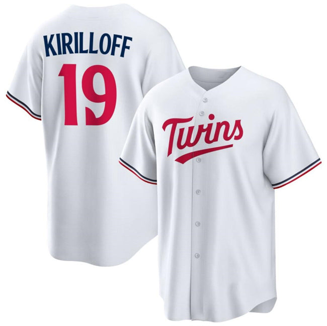 Minnesota Twins #19 Alex Kirilloff White Puhics Cool Base Stitched Jerseys