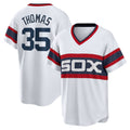 Chicago White Sox #35 Frank Thomas White Puhics Home Cooperstown Collection Player Jersey