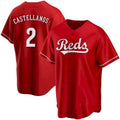 Cincinnati Reds #2 Nick Castellanos Red Puhics 2021 Replica Alternate Jersey