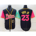 San Diego Padres #23 Fernando Tatis Jr Number Black Puhics NEW 2023 City Connect Cool Base Stitched Jersey