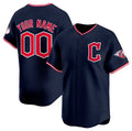 Custom Cleveland Guardians Active Player Navy Puhics 2025 Alternate Limited Stitched Jersey