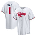 Minnesota Twins #1 Dad White Puhics Home Replica Jersey