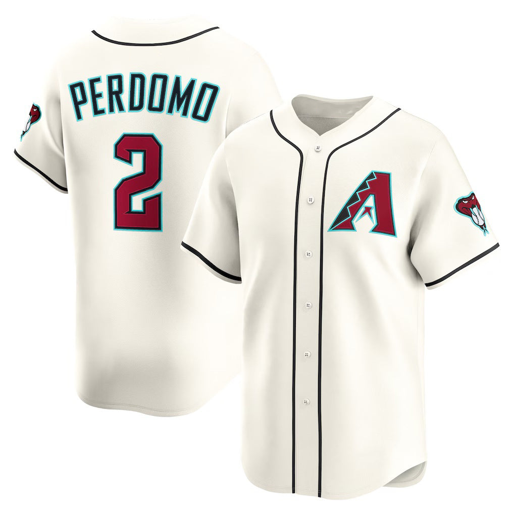 Arizona Diamondbacks #2 Geraldo Perdomo Cream Puhics Home Limited Player Jersey