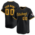 Custom Pittsburgh Pirates Active Player Black Puhics Alternate Limited Stitched Jersey