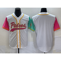 San Diego Padres Blank White Puhics NEW 2023 City Connect Cool Base Stitched Jersey