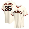 San Francisco Giants #35 Justin Verlander Cream Puhics Home Replica Jersey