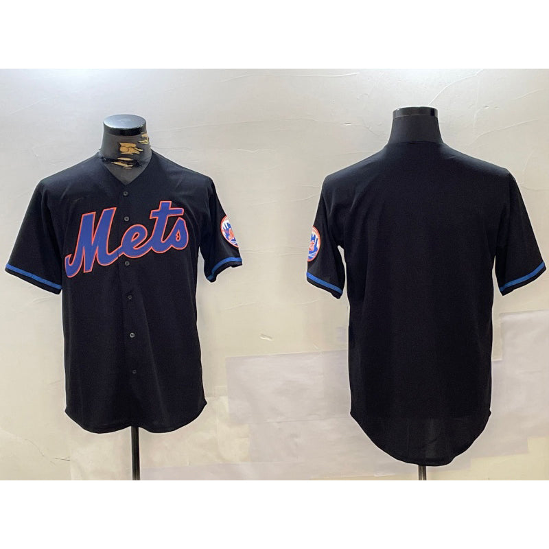 New York Mets Team Big Logo Graphite Puhics 2024 City Connect Limited Stitched Jersey