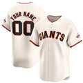 Custom San Francisco Giants Active Player Cream Puhics Home Limited Stitched Jersey