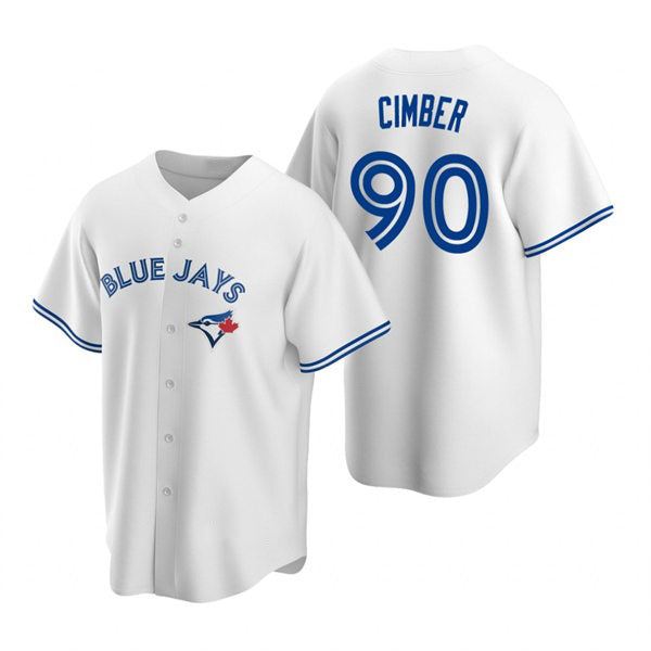 Toronto Blue Jays #90 Adam Cimber White Puhics Home Cool Base Jersey