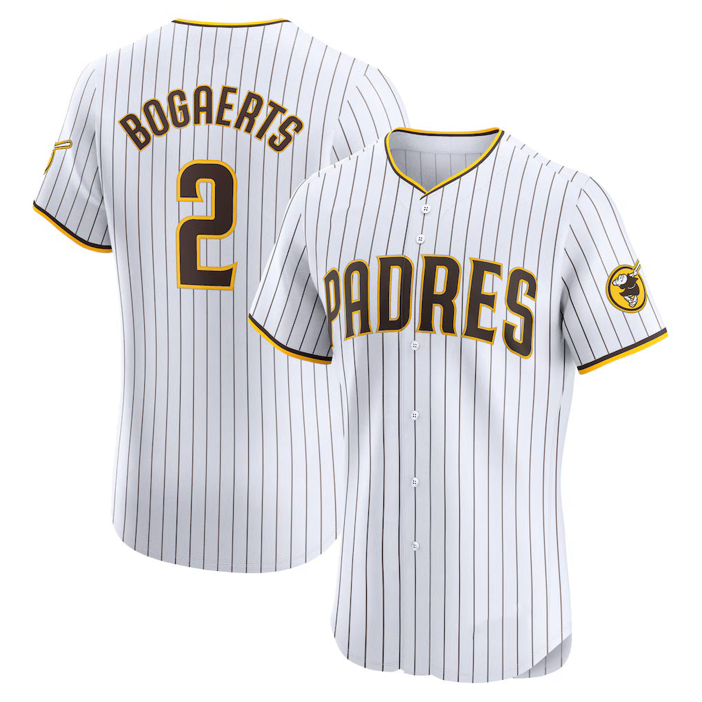 San Diego Padres #2 Xander Bogaerts White Puhics Home Elite Jersey
