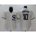 Chicago White Sox #10 Yoan Moncada 2021 Cream Puhics Field of Dreams Name Cool Base Stitched Jersey