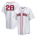 Boston Red Sox #28 Kristian Campbell White Puhics Home Replica Jersey