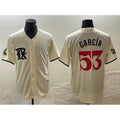 Texas Rangers #53 Adolis Garc¨ªa Cream Puhics City Connect Cool Base Stitched Jersey