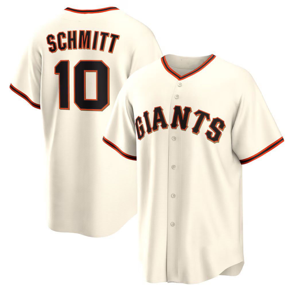 San Francisco Giants #10 Casey Schmitt Cream Puhics Home Replica Jersey
