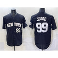New York Yankees #99 Aaron Judge Black Puhics Limited Stitched Jersey