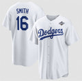 Los Angeles Dodgers #16 Will Smith White Puhics 2025 World Series Home Cool Base Stitched Jersey