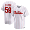 Philadelphia Phillies #59 Jhoan Duran White Puhics Home Limited Player Jersey