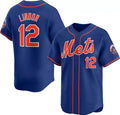 New York Mets #12 Francisco Lindor Royal Puhics 2024 Alternate Limited Stitched Jersey