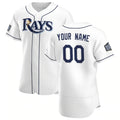 Custom Tampa Bay Rays White Puhics Home 2020 World Series Bound Authentic Player Jersey