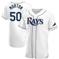 Tampa Bay Rays #50 Charlie Morton White Puhics Home Jersey