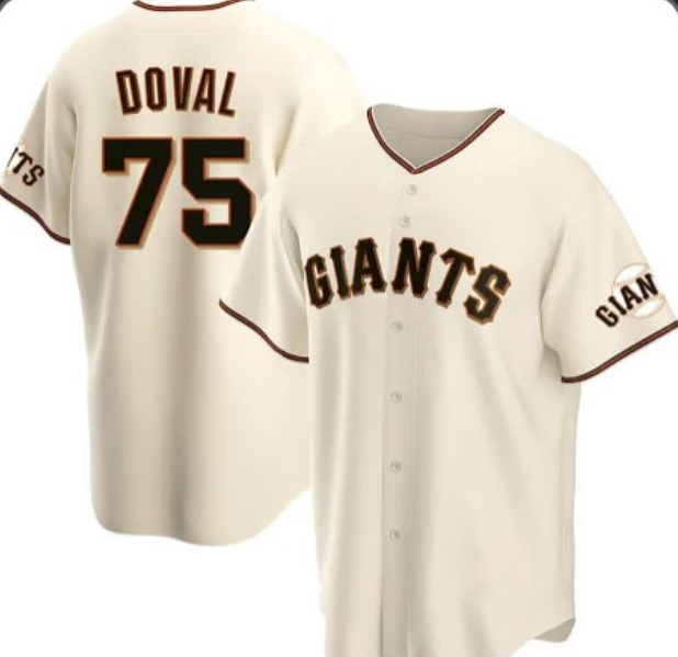San Francisco Giants #75 Camilo Doval Cream Puhics Home Jersey