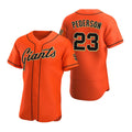 San Francisco Giants #23 Joc Pederson Orange Puhics Flex Base Stitched Jersey