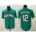 Seattle Mariners #12 Josh Naylor Aqua Puhics Limited Stitched jersey