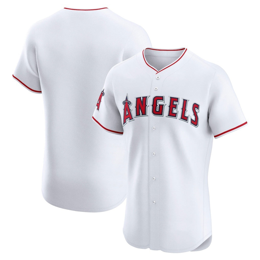 Los Angeles Angels White Puhics Home Elite Jersey