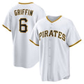 Pittsburgh Pirates #6 Konnor Griffin White Puhics Home Replica Jersey