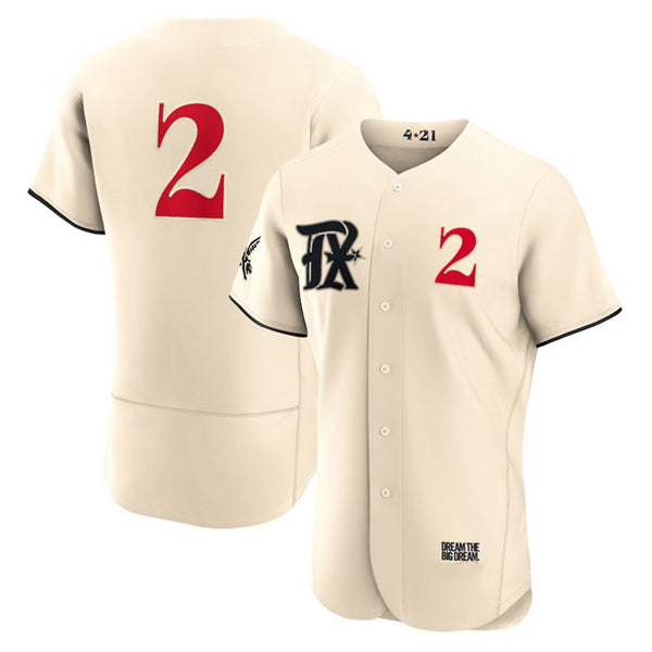 Texas Rangers #2 Marcus Semien Cream Puhics 2023 City Connect Flex Base Stitched Jersey