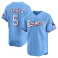Texas Rangers #5 Corey Seager Light Blue Puhics Alternate Limited Player Jersey