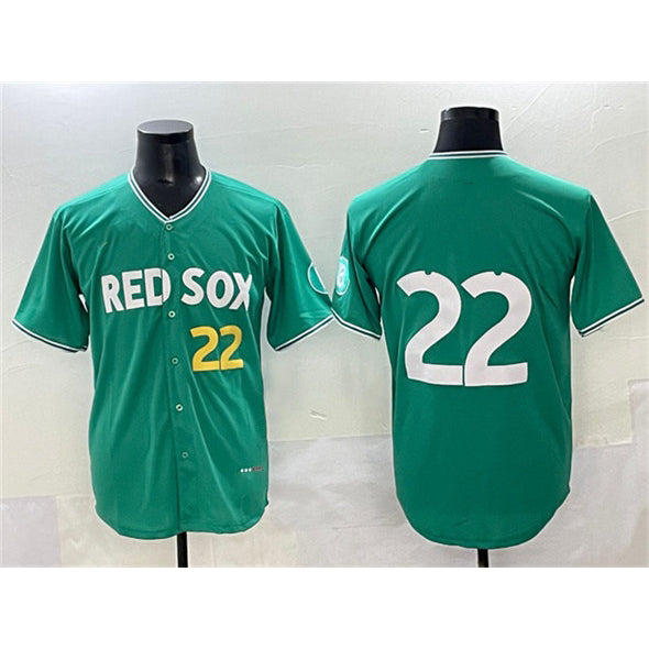 Boston Red Sox #22 Garrett Whitlock Green Puhics 2025 City Connect Limited Stitched Jersey