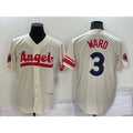 Los Angeles Angels #3 Taylor Ward Cream Puhics 2022 City Connect Cool Base Stitched Jersey