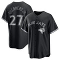 Toronto Blue Jays #27 Vladimir Guerrero Jr. Black Puhics Lights Out Limited Stitched Jersey