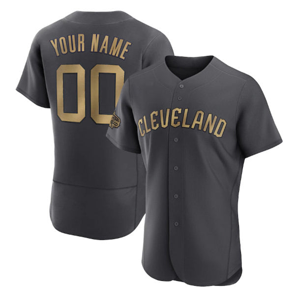 Custom Cleveland Guardians Active Player Gray Puhics Alternate Limited Stitched Jersey