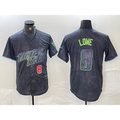 Tampa Bay Rays #8 Brandon Lowe Charcoal Puhics 2024 City Connect Player Number Limited Cool Base Jerseys
