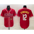 Philadelphia Phillies #12 Kyle Schwarber Red Puhics 2024 City Connect Limited Stitched Jersey 3