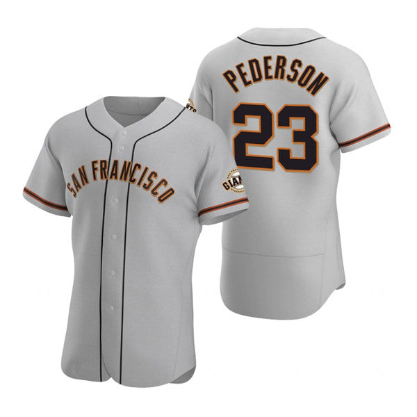 San Francisco Giants #23 Joc Pederson Gray Puhics Flex Base Stitched Jersey