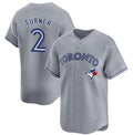 Toronto Blue Jays #2 Justin Turner Gray Puhics Cool Base Stitched Jersey